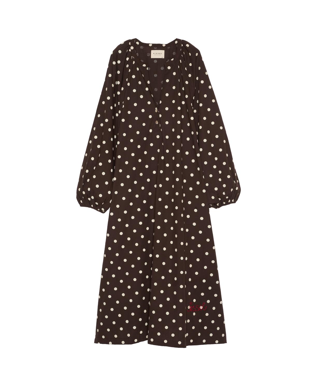 Lara midikjole - Cream Dot